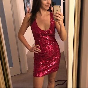 BEDO Sequin Pink Dress